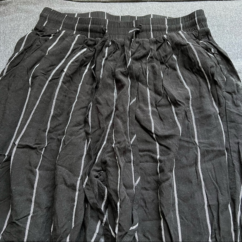 PLT Diya Black Pin Stripe Casual Pants - Picture 7 of 9